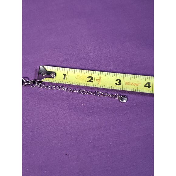 Cato "C Est. 1946" Silver Tone Ring Necklace, Graduating Linked Swirl Rings, NWT - Picture 11 of 14